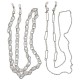 бижутерия,urban,classics,pearls,chain,2,units,silver,(silver)
