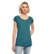 тениска,дамски,тениски,build,your,brand,wide,neck,short,sleeve,t,shirt,teal,(green)