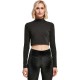 тениска,дамски,тениски,urban,classics,organic,cropped,long,sleeve,high,neck,t,shirt,black,(black)