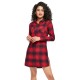 рокля,дамски,поли,и,рокли,urban,classics,check,long,sleeve,short,dress,red
