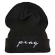 тениска,всички,шапки,mister,tee,pray,embroidery,beanie,black,(black,white)