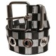 колан,колани,urban,classics,checker,belt,white,black,(black,white)