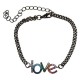 бижутерия,urban,classics,love,bracelet,black,(gunmetal)