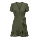 рокля,дамски,поли,и,рокли,only,nova,life,marlie,wrap,solid,short,sleeve,short,dress,green,(kalamata)