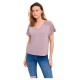тениска,дамски,тениски,vero,moda,june,short,sleeve,v,neck,t,shirt,elderberry,(pink)