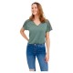 тениска,дамски,тениски,vero,moda,june,short,sleeve,v,neck,t,shirt,laurel,wreath,(green)