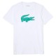 тениска,мъжки,тениски,дамски,тениски,lacoste,th2042,00,short,sleeve,t,shirt,white,(white,dark,green)