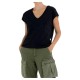 тениска,дамски,тениски,replay,w3684.000.22608,short,sleeve,v,neck,t,shirt,black,(098)
