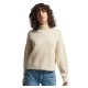 блуза,дамски,пуловери,дамски,плетени,дрехи,superdry,vintage,essential,mock,neck,sweater,ecru,(beige)