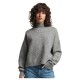 блуза,дамски,пуловери,дамски,плетени,дрехи,superdry,vintage,essential,mock,neck,sweater,light,grey,marl,(grey)