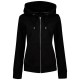 блуза,дамски,блузи,superdry,vintage,logo,emb,hood,full,zip,sweatshirt,black
