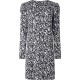 рокля,дамски,поли,и,рокли,pepe,jeans,marlene,print,long,sleeve,short,dress,grey