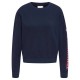 блуза,дамски,блузи,hummel,kim,sweatshirt,blue,(peacoat)