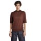 тениска,дамски,тениски,g,star,core,mock,3,4,sleeve,t,shirt,brown