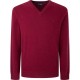 блуза,мъжки,пуловери,hackett,lambswool,v,neck,sweater,syrah,(red)