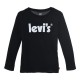 тениска,детски,тениски,levi´s,®,poster logo,long,sleeve,t,shirt,black