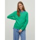 блуза,дамски,пуловери,дамски,плетени,дрехи,vila,viril,sweater,green,(kelly,green)