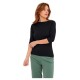 тениска,дамски,тениски,vero,moda,panda,modal,3,4,sleeve,t,shirt,black,(black)