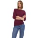 тениска,дамски,тениски,vero,moda,panda,modal,3,4,sleeve,t,shirt,winetasting,(red)