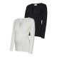 тениска,дамски,тениски,mamalicious,emma,maternity,long,sleeve,v,neck,t,shirt,2,units,multicolor,(black,pack,snow,white)