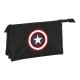 канцеларски,принадлежности,safta,triple,captain,america,teen,pencil,case,black,(multicolor)