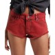 къси,панталони,дамски,панталони,superdry,vintage,washed,hot,shorts,red