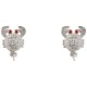 бижутерия,lancaster,jla,ear,crab1,earrings,silver,(white)