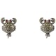 бижутерия,lancaster,jla,ear,crab3,earrings,golden,(green,ip,black)