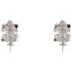 бижутерия,lancaster,jla,ear,frog1,earrings,silver,(white)
