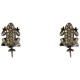 бижутерия,lancaster,jla,ear,frog3,earrings,golden,(green,ip,black)