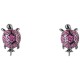 бижутерия,lancaster,jlaearturtle5,earrings,clear,(purple,ip,black)