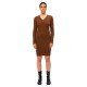 рокля,дамски,поли,и,рокли,object,fae,thess,long,sleeve,dress,brown,(dark,earth,detail,melange)