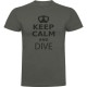 тениска,мъжки,тениски,kruskis,keep,calm,and,dive,short,sleeve,t,shirt,green,(dark,army,green)