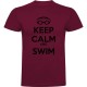 тениска,мъжки,тениски,kruskis,keep,calm,and,swim,short,sleeve,t,shirt,dark,red,(red)