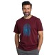 тениска,мъжки,тениски,kruskis,surfer,fingerprint,short,sleeve,t,shirt,dark,red