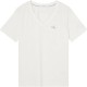 тениска,дамски,тениски,calvin,klein,jeans,micro,monologo,slim,short,sleeve,v,neck,t,shirt,white,(ivory)