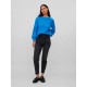 блуза,дамски,пуловери,дамски,плетени,дрехи,vila,jamina,sweater,french,blue,detail,melange,(blue)