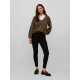 блуза,дамски,пуловери,дамски,плетени,дрехи,vila,jamina,rev,v,neck,sweater,crocodile,detail,melange,(green)