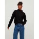 блуза,дамски,пуловери,дамски,плетени,дрехи,vila,oa,high,neck,sweater,black,(black)