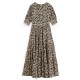 рокля,дамски,поли,и,рокли,scotch,&,soda,tiered,short,sleeve,long,dress,green