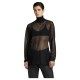 блуза,дамски,пуловери,дамски,плетени,дрехи,g,star,sheer,loose,high,neck,sweater,dark,black,(black)