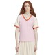 тениска,дамски,тениски,adidas,originals,v,neck,short,sleeve,t,shirt,pink