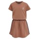 рокля,дамски,поли,и,рокли,hummel,hedda,short,sleeve,dress,brown,(copper,brown)