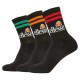 чорапи,мъжки,чорапи,ellesse,pullo,3,units,quarter,short,socks,3,pairs,black,black,(black)