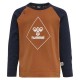 тениска,детски,тениски,hummel,ceasar,long,sleeve,t,shirt,brown,(sierra)