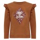 тениска,детски,тениски,hummel,cilja,long,sleeve,t,shirt,brown,(sierra)