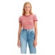 дамски,топове,levi´s,®,ringer,mini,top,pink,(bikini,stripe,earth,red)