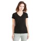 тениска,дамски,тениски,dockers,a1759,short,sleeve,v,neck,t,shirt,beautiful,black,(black)