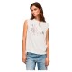 тениска,дамски,тениски,pepe,jeans,lidia,sleeveless,t,shirt,beige,(white)