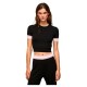 тениска,дамски,тениски,pepe,jeans,tiffani,short,sleeve,high,neck,t,shirt,black,(black)